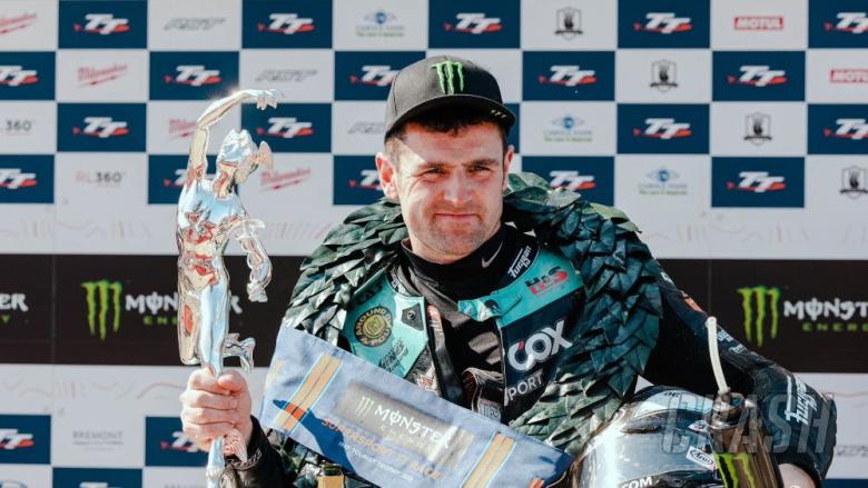 Michael Dunlop reacts to stunning Supersport win at Isle of Man TT